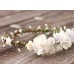 White Flower Crown | White Floral Crown | Wedding Headpiece | Ivory Floral Headpiece